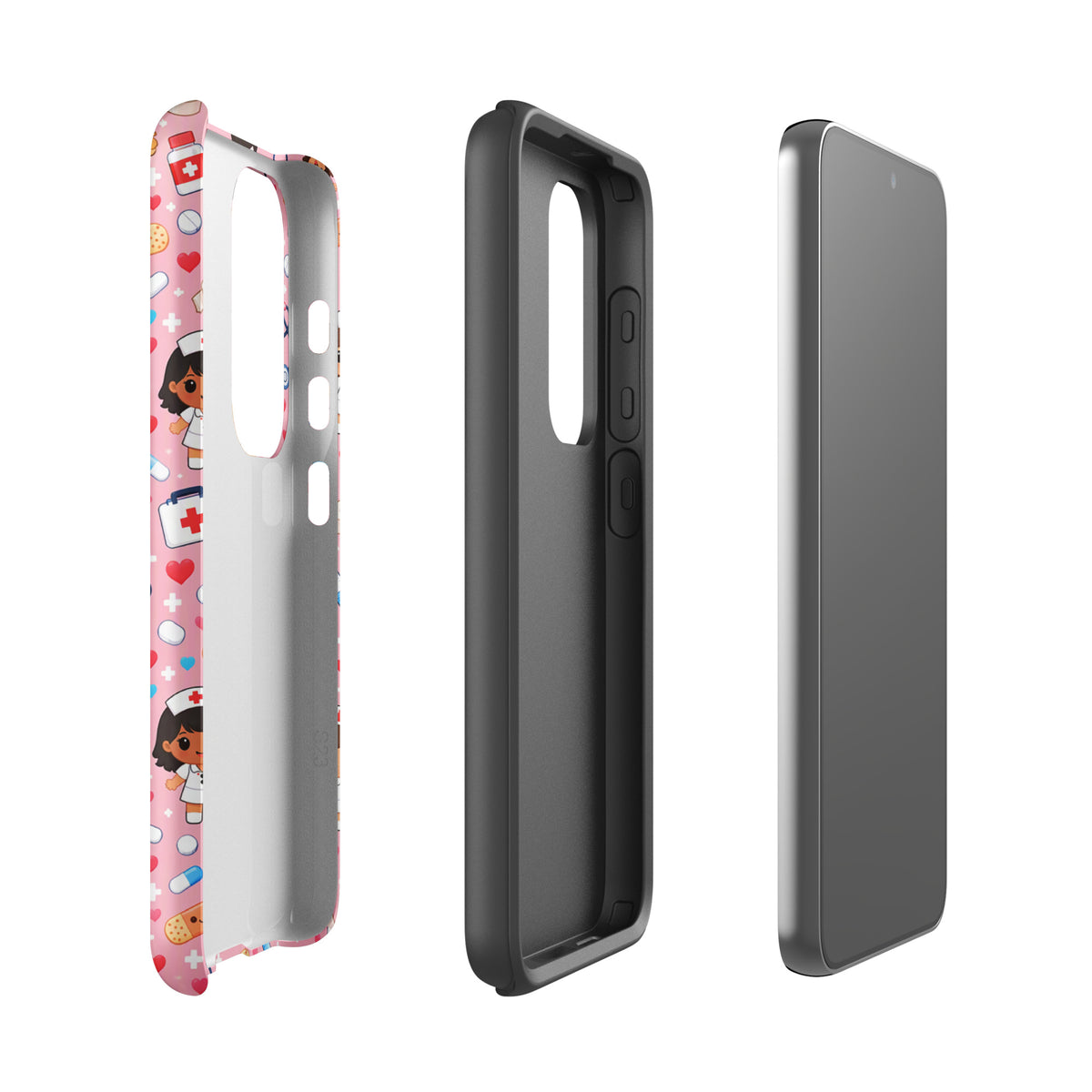 Phone Case for Samsung Galaxy with Cute Kawaii Nurse Medical Pattern (xx225)