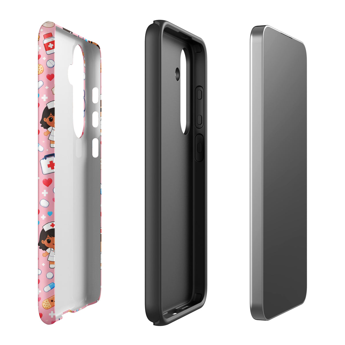 Phone Case for Samsung Galaxy with Cute Kawaii Nurse Medical Pattern (xx225)