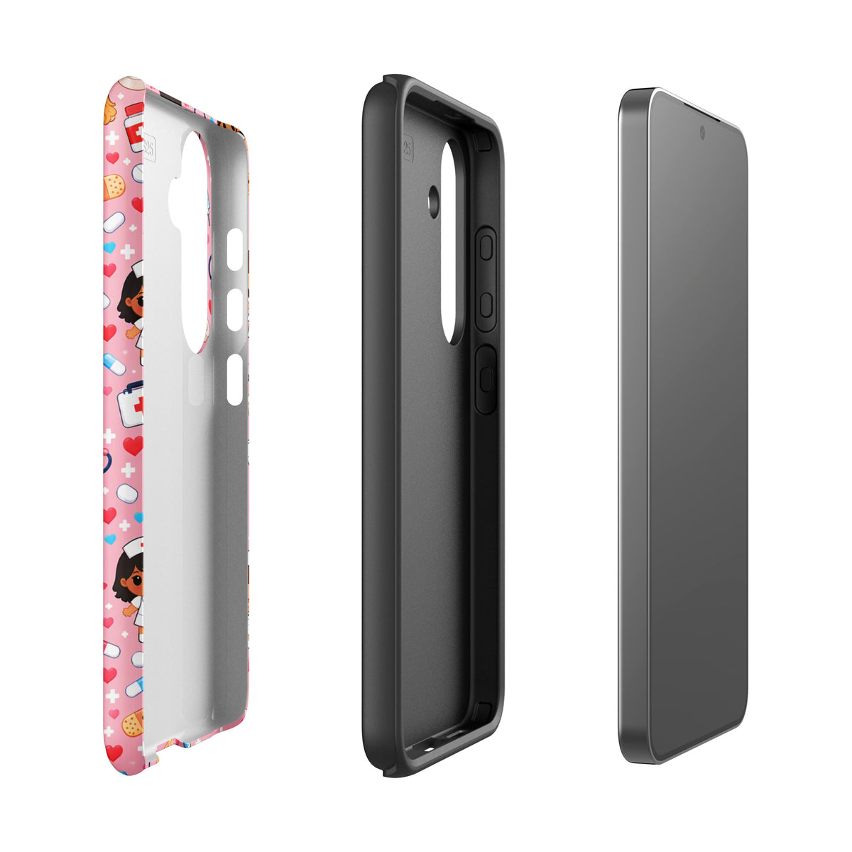 Phone Case for Samsung Galaxy with Cute Kawaii Nurse Medical Pattern (xx225)