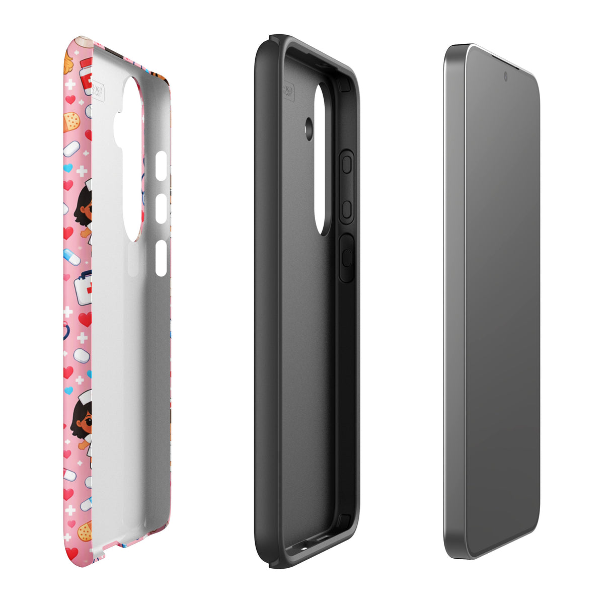 Phone Case for Samsung Galaxy with Cute Kawaii Nurse Medical Pattern (xx225)