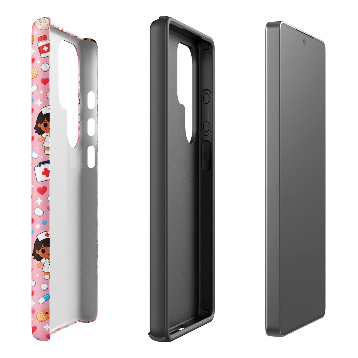 Phone Case for Samsung Galaxy with Cute Kawaii Nurse Medical Pattern (xx225)