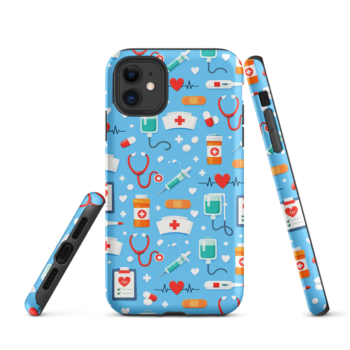 Phone Case for iPhone with Colorful Medical Care Design