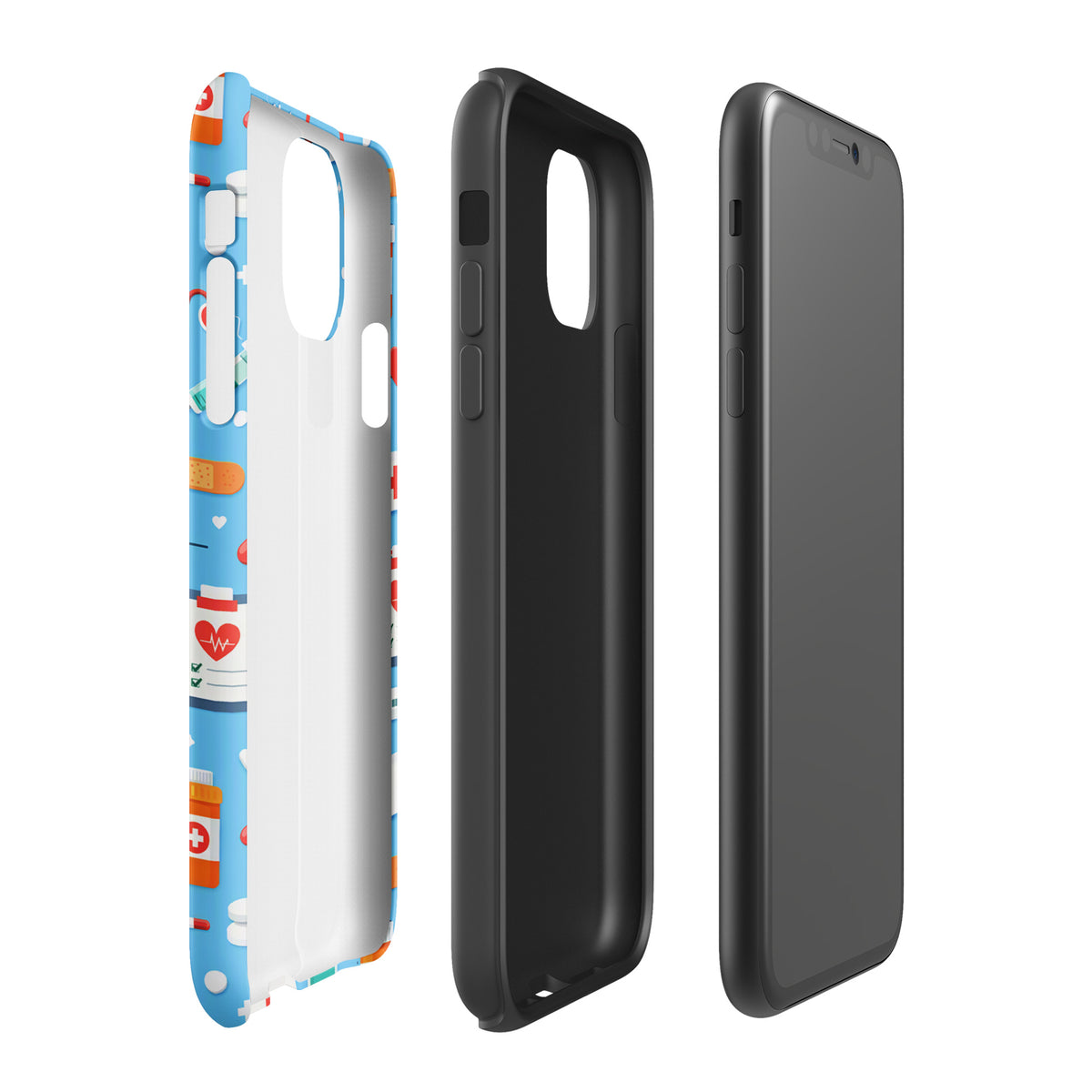 Phone Case for iPhone with Colorful Medical Care Design