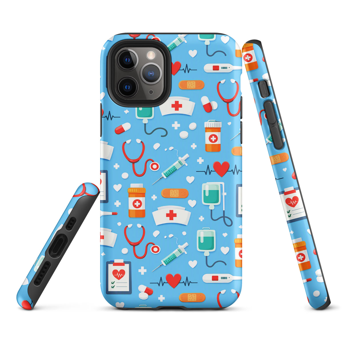 Phone Case for iPhone with Colorful Medical Care Design