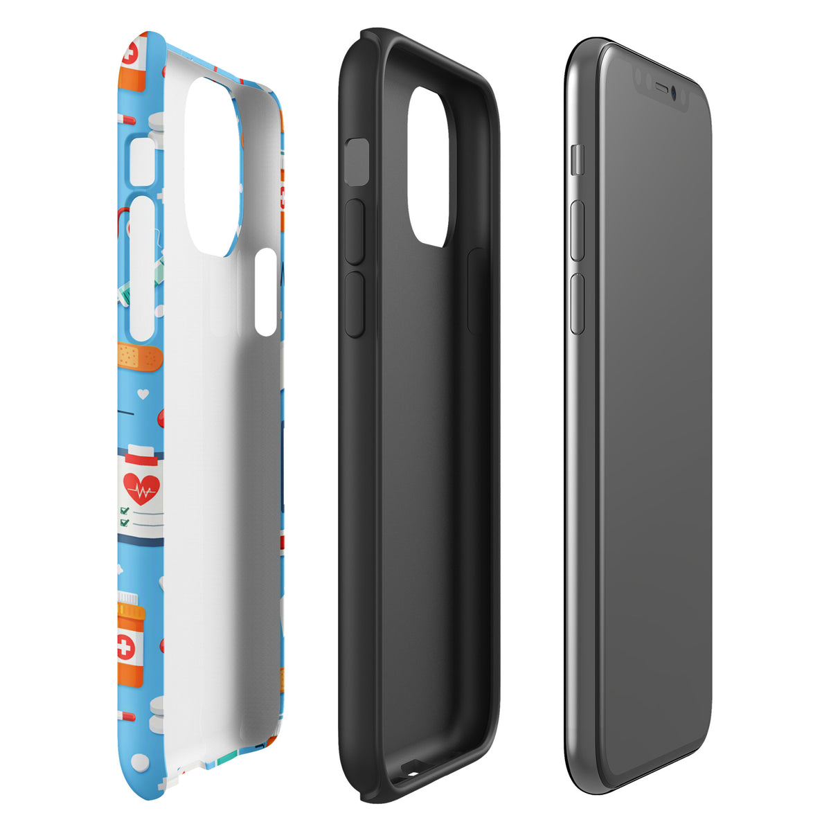 Phone Case for iPhone with Colorful Medical Care Design