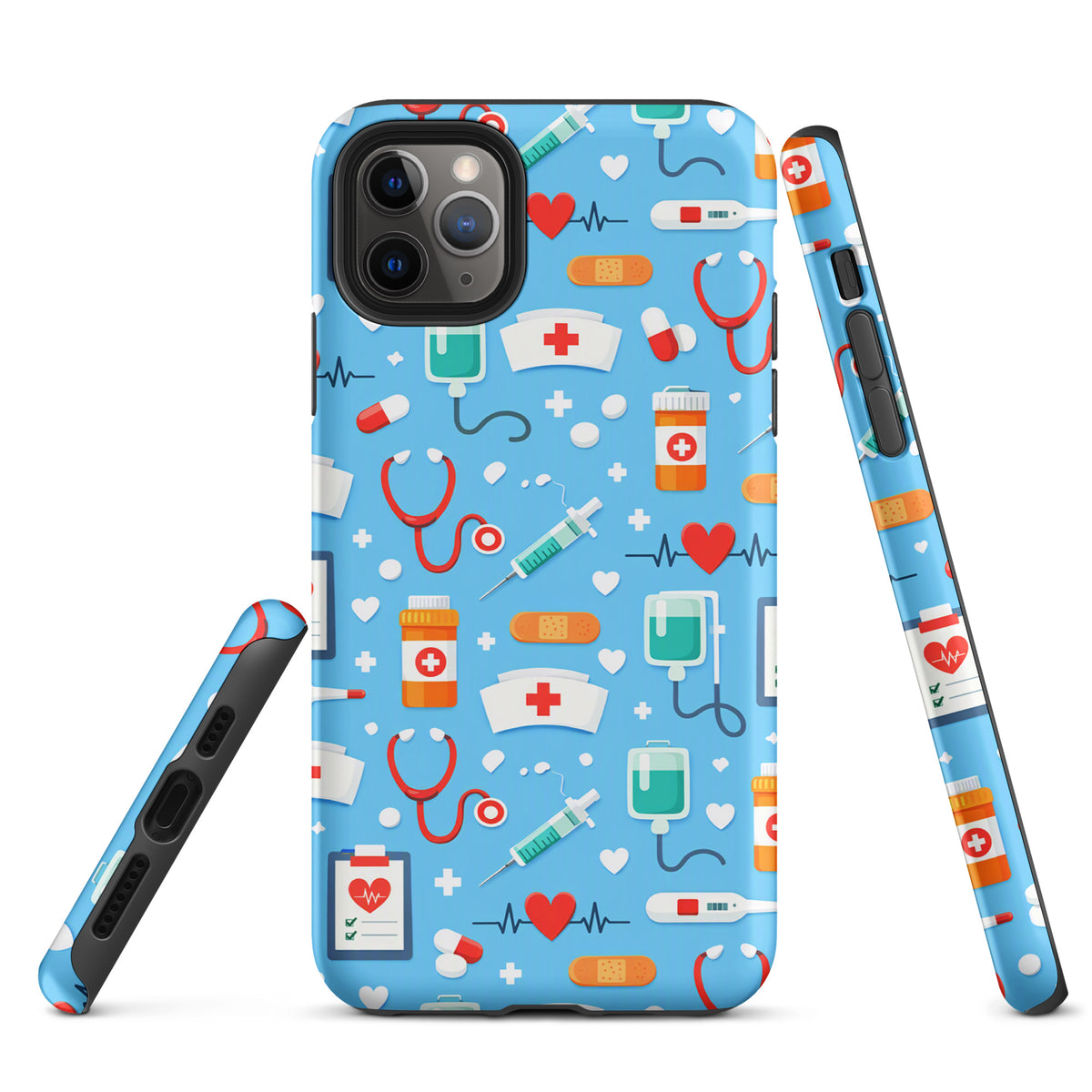 Phone Case for iPhone with Colorful Medical Care Design