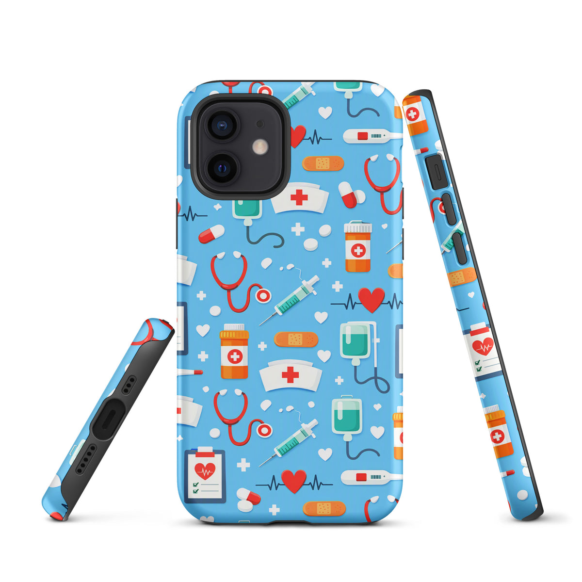 Phone Case for iPhone with Colorful Medical Care Design