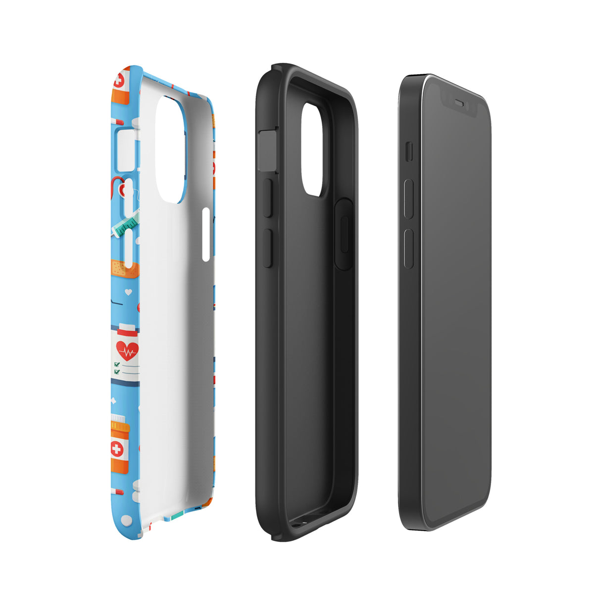 Phone Case for iPhone with Colorful Medical Care Design