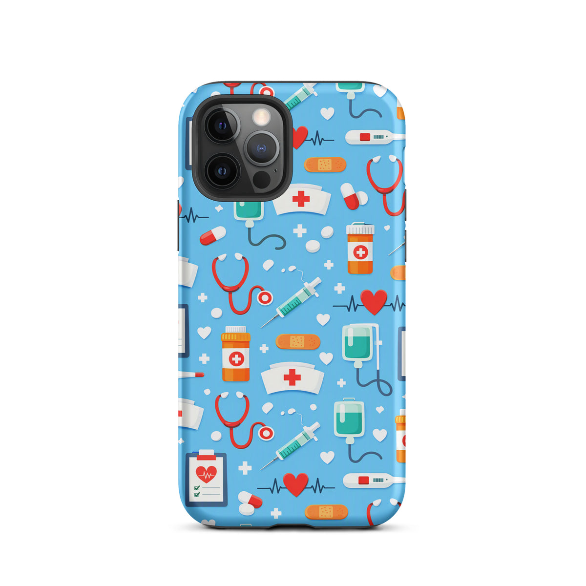 Phone Case for iPhone with Colorful Medical Care Design