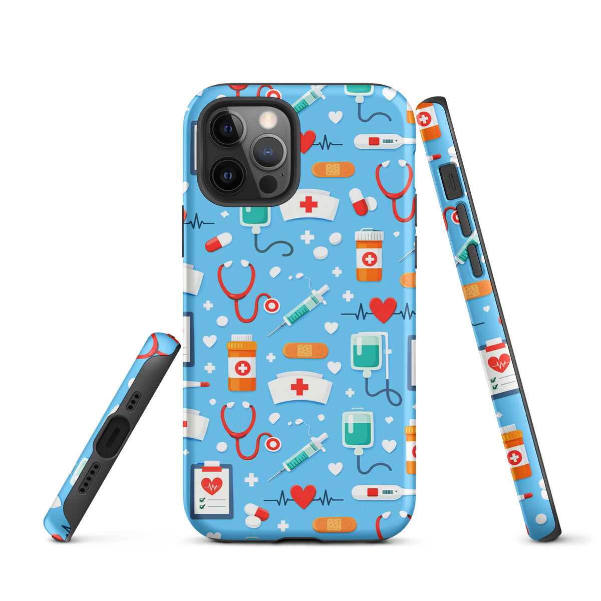 Phone Case for iPhone with Colorful Medical Care Design