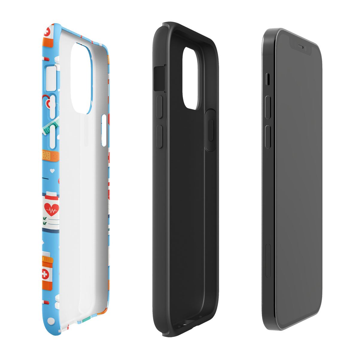 Phone Case for iPhone with Colorful Medical Care Design