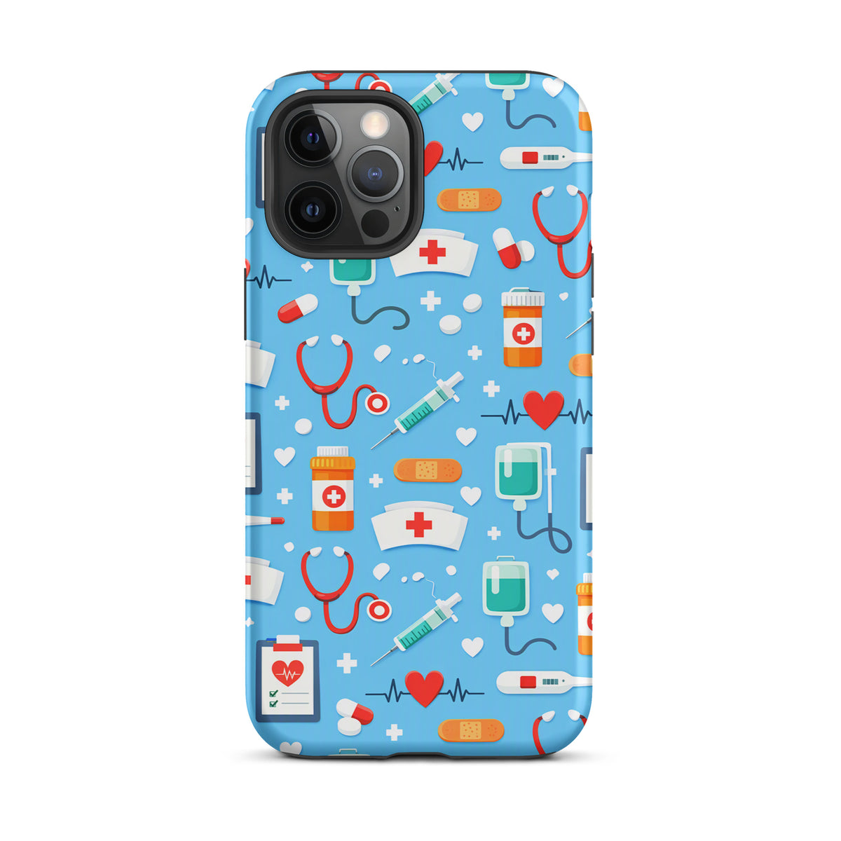 Phone Case for iPhone with Colorful Medical Care Design