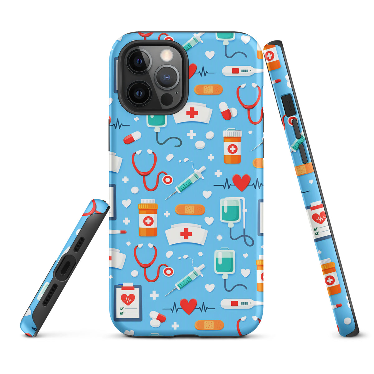 Phone Case for iPhone with Colorful Medical Care Design