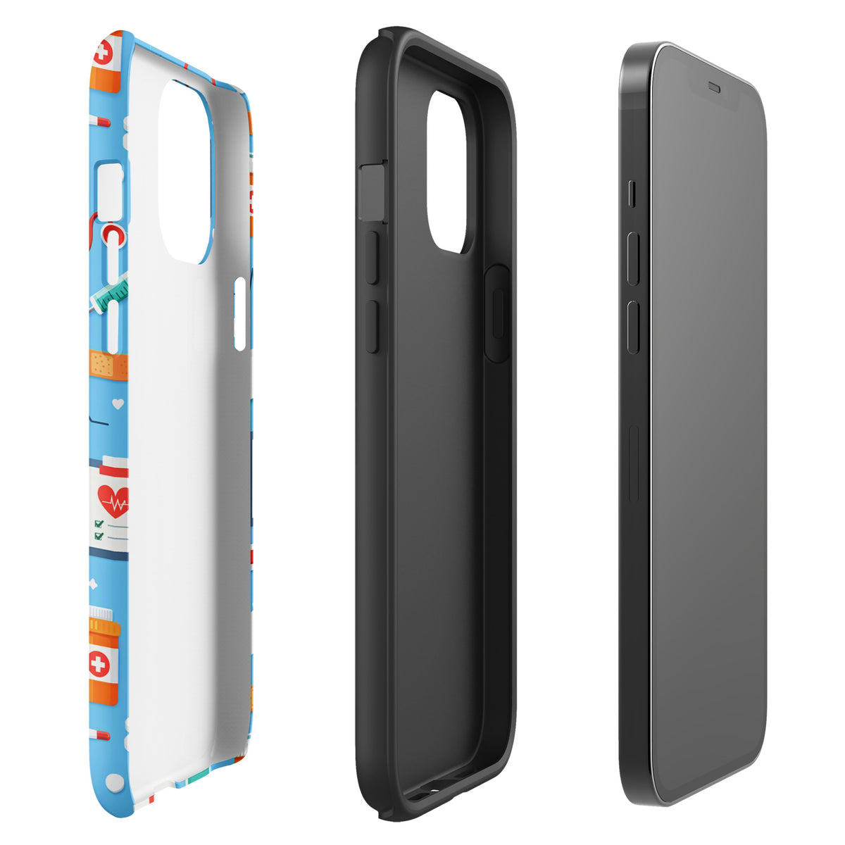 Phone Case for iPhone with Colorful Medical Care Design