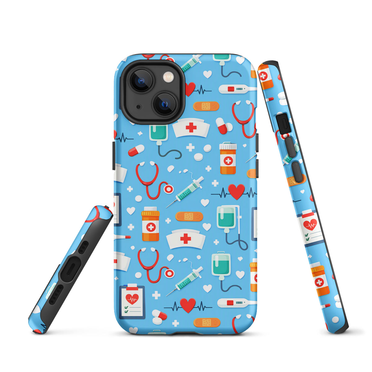 Phone Case for iPhone with Colorful Medical Care Design