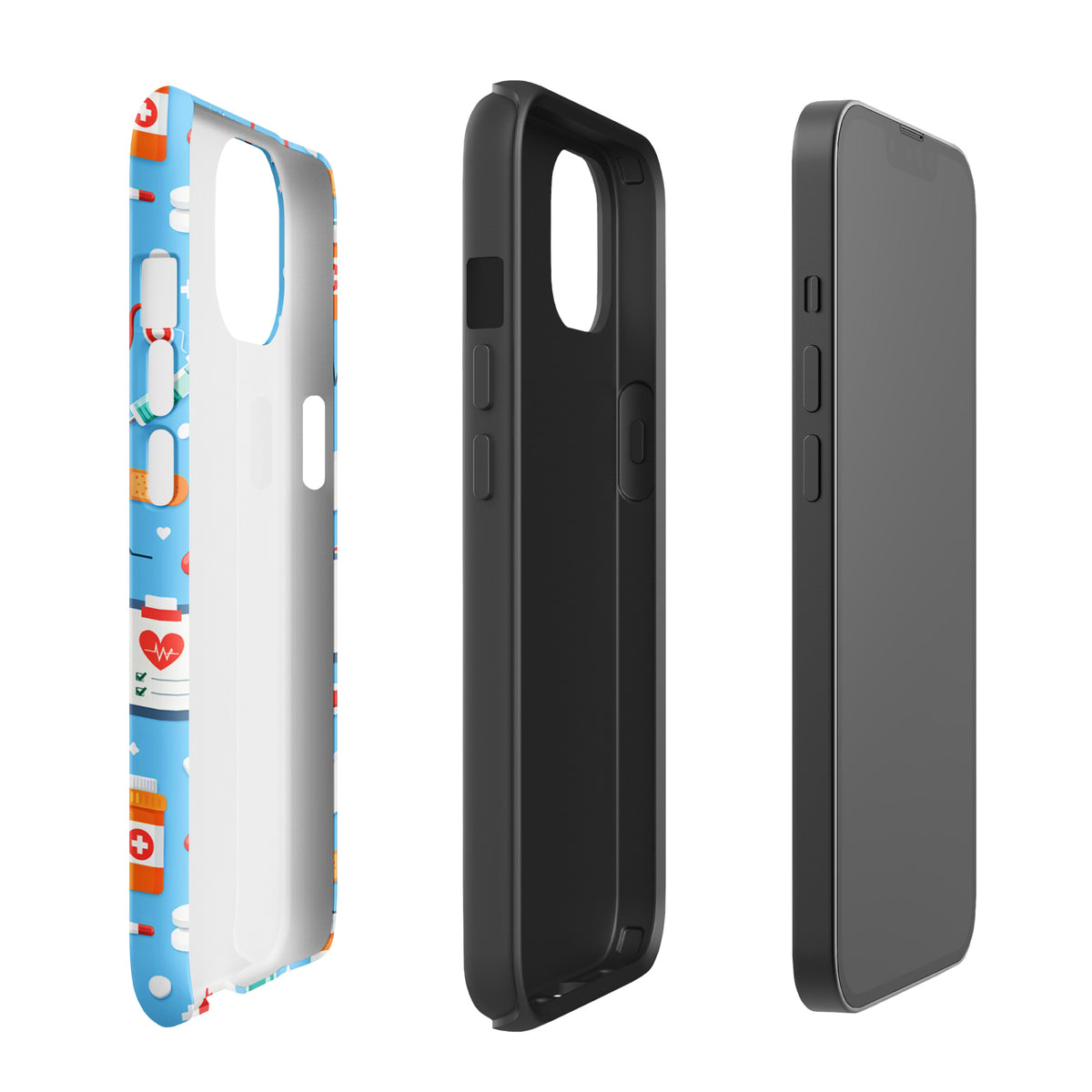 Phone Case for iPhone with Colorful Medical Care Design