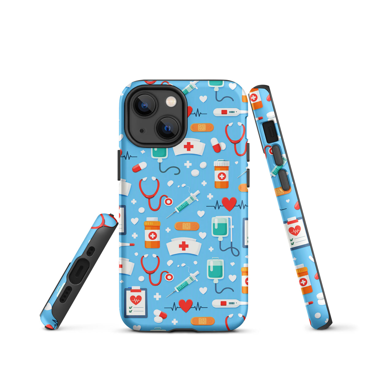 Phone Case for iPhone with Colorful Medical Care Design