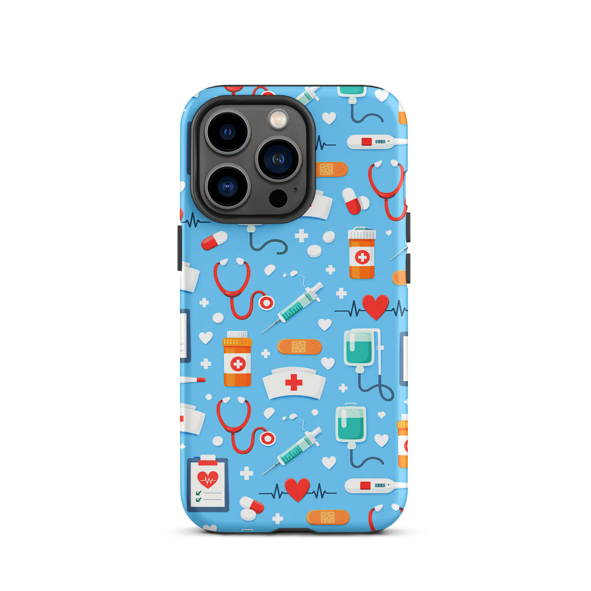 Phone Case for iPhone with Colorful Medical Care Design
