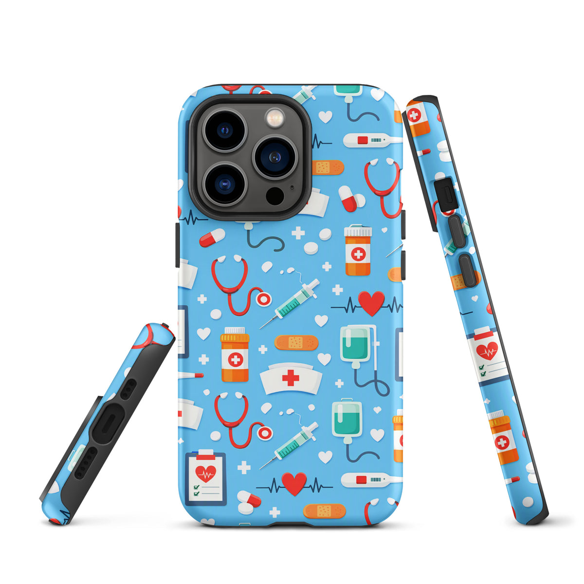 Phone Case for iPhone with Colorful Medical Care Design