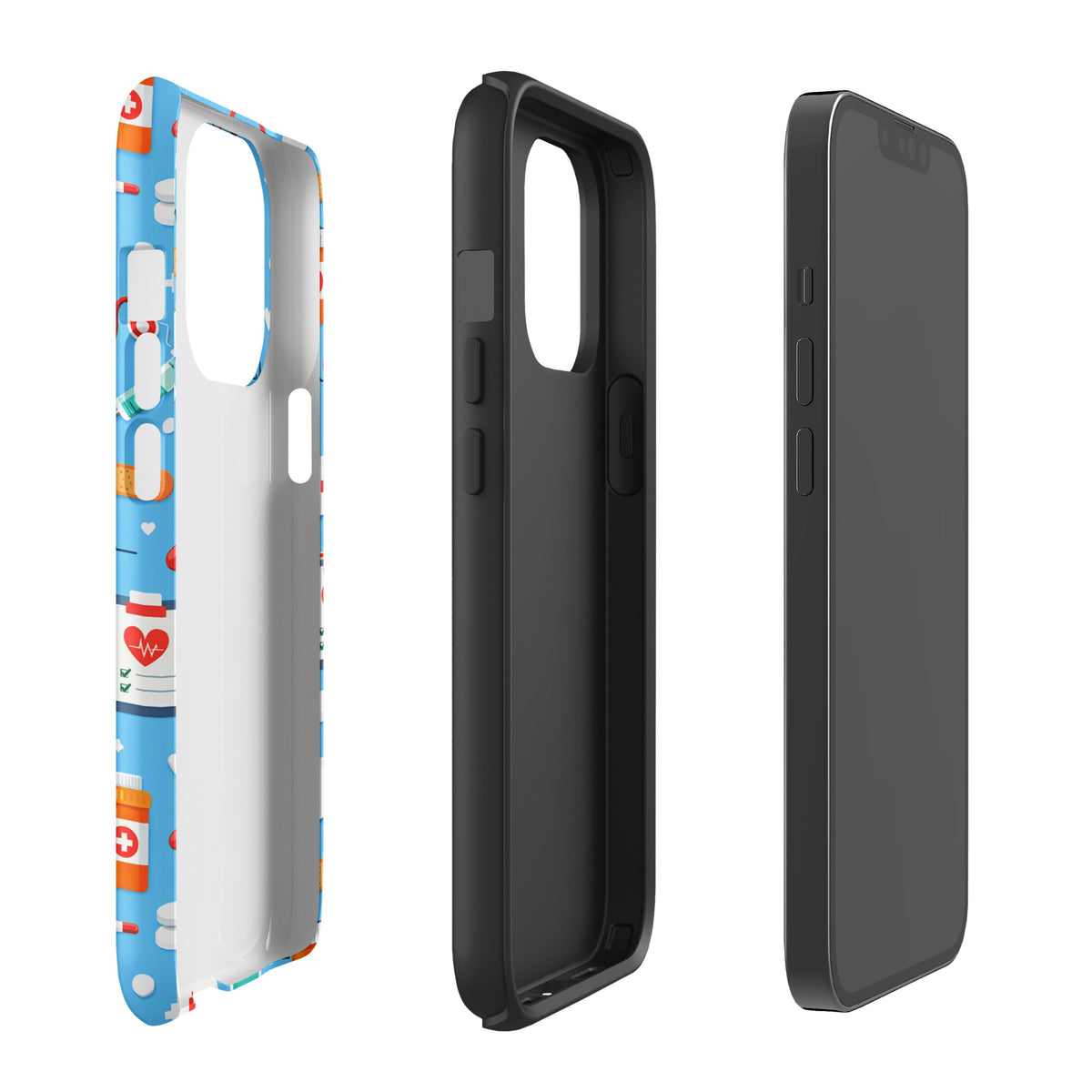 Phone Case for iPhone with Colorful Medical Care Design