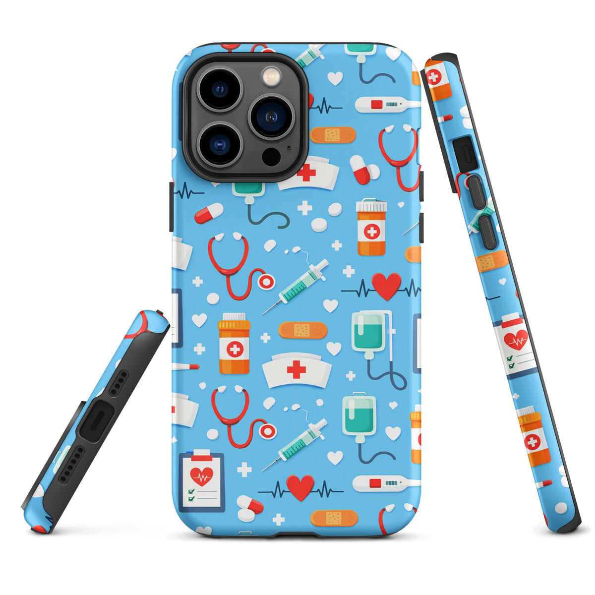 Phone Case for iPhone with Colorful Medical Care Design