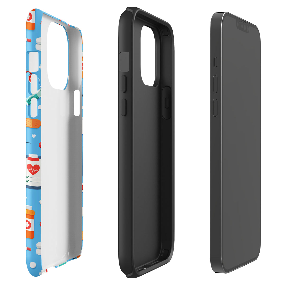 Phone Case for iPhone with Colorful Medical Care Design