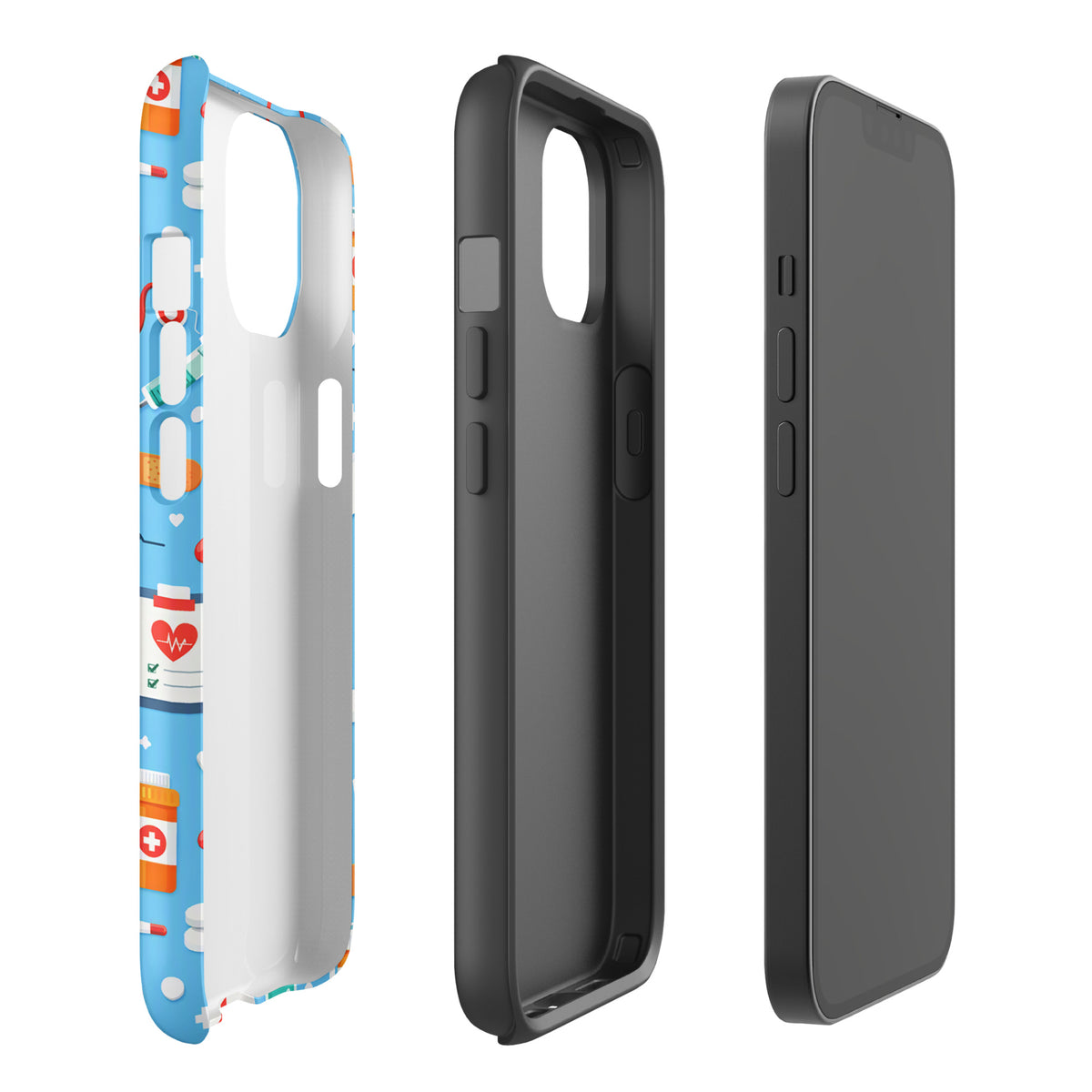 Phone Case for iPhone with Colorful Medical Care Design