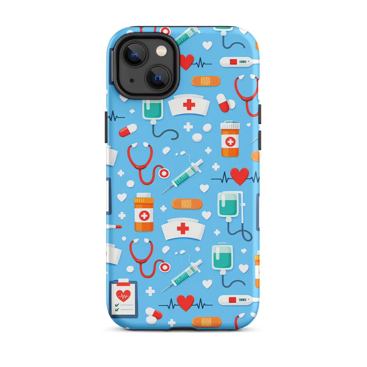 Phone Case for iPhone with Colorful Medical Care Design