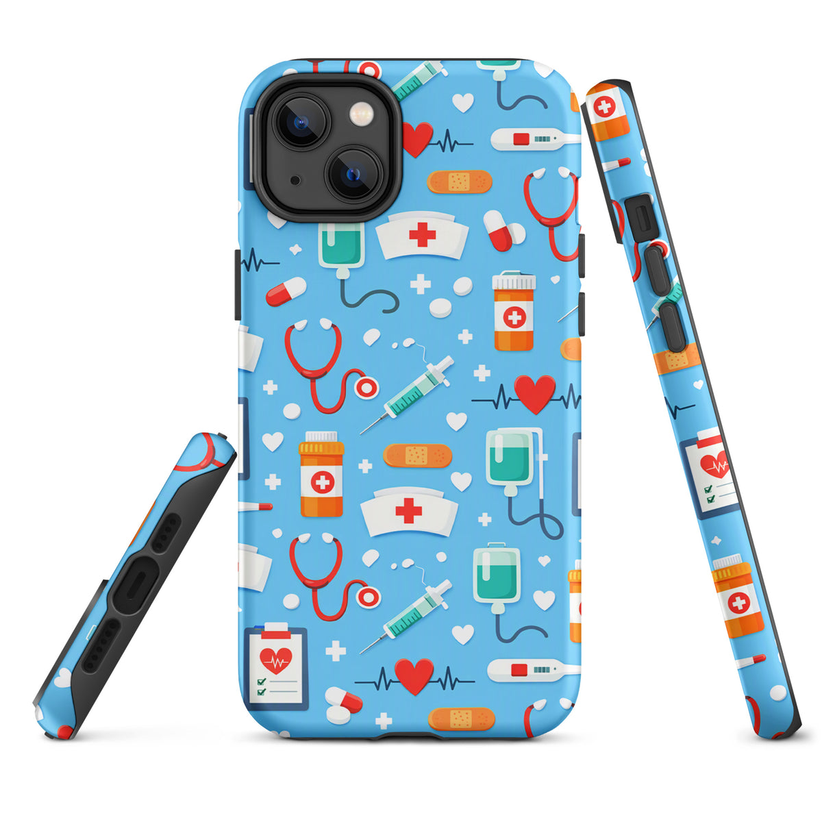 Phone Case for iPhone with Colorful Medical Care Design