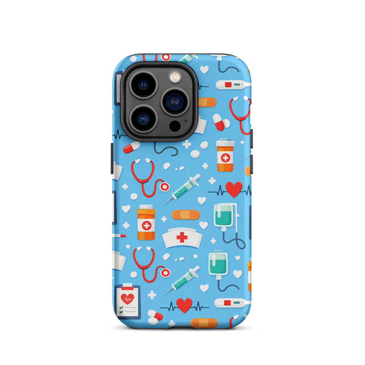 Phone Case for iPhone with Colorful Medical Care Design