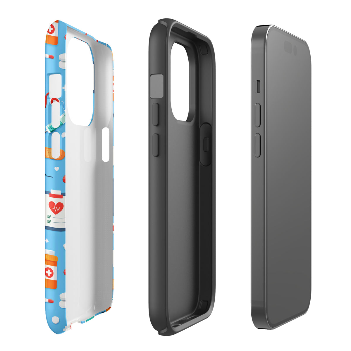 Phone Case for iPhone with Colorful Medical Care Design