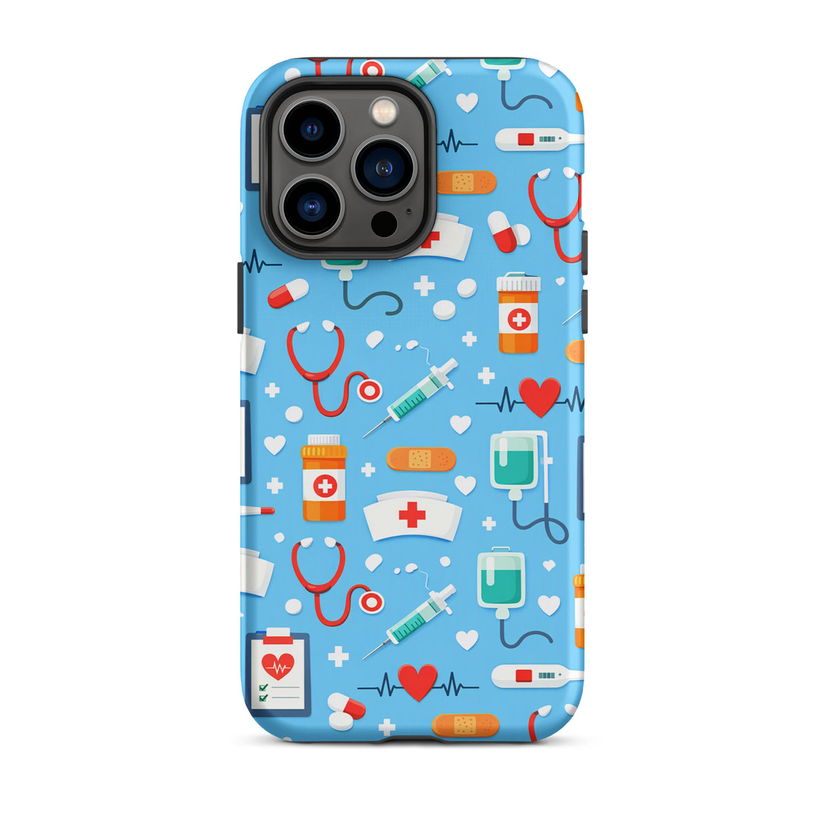 Phone Case for iPhone with Colorful Medical Care Design