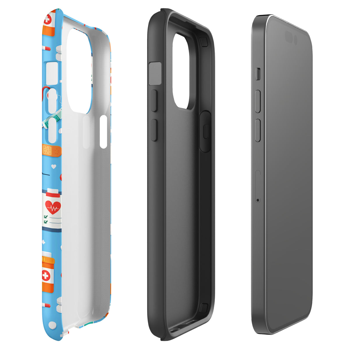 Phone Case for iPhone with Colorful Medical Care Design
