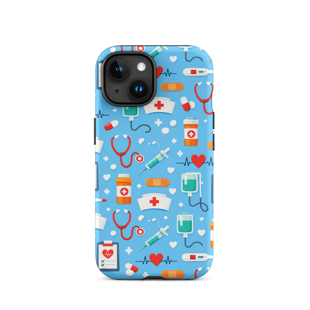 Phone Case for iPhone with Colorful Medical Care Design