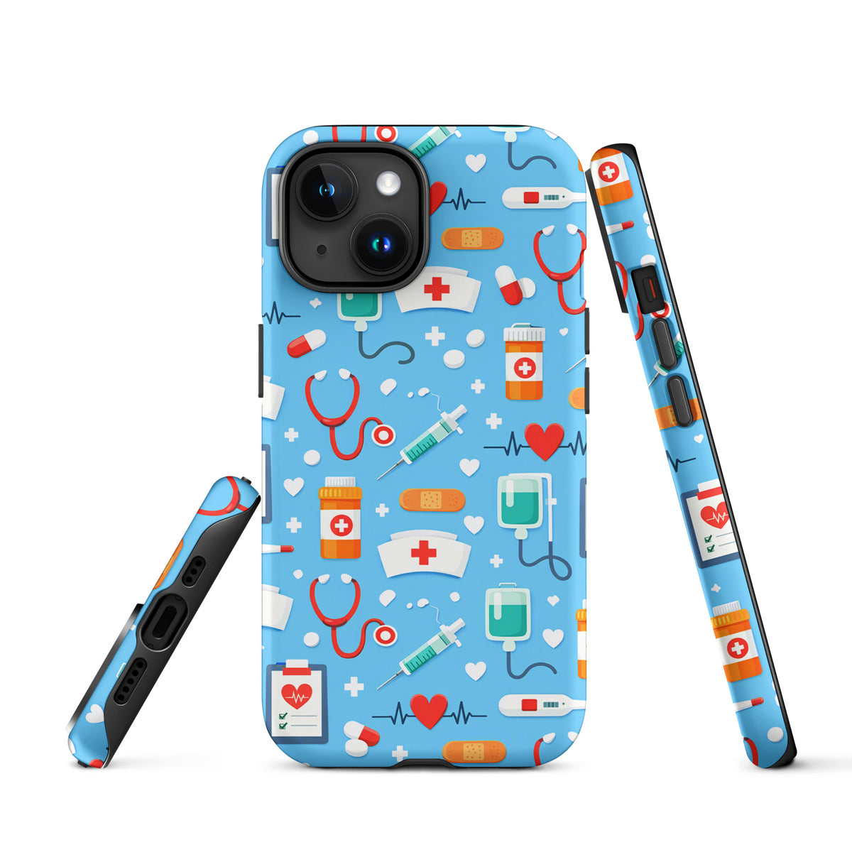 Phone Case for iPhone with Colorful Medical Care Design