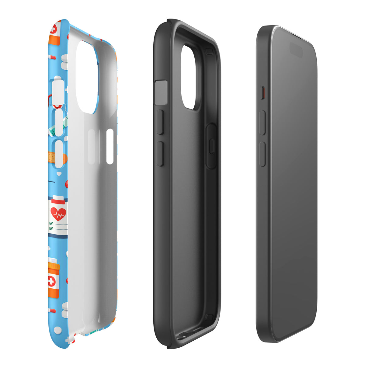 Phone Case for iPhone with Colorful Medical Care Design