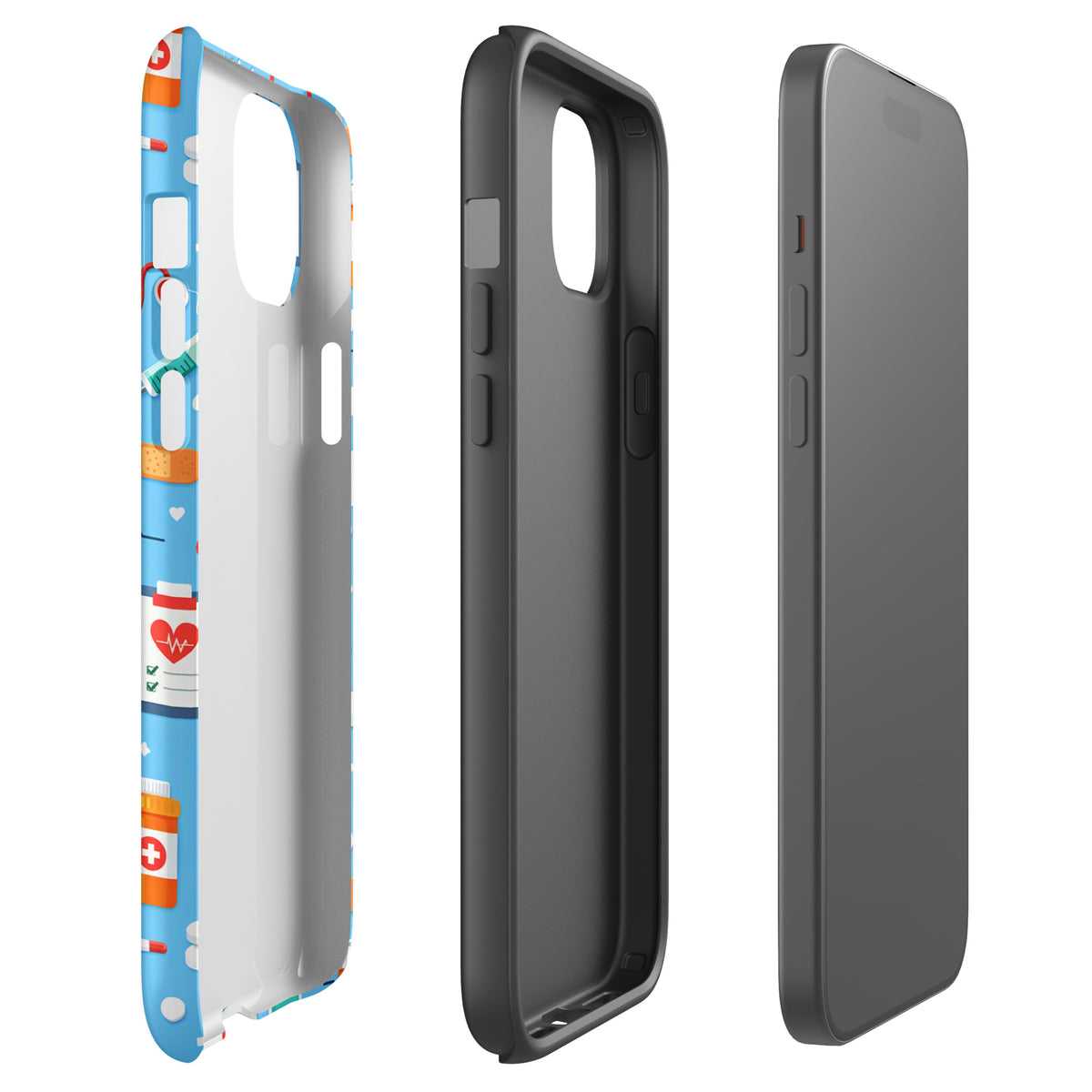 Phone Case for iPhone with Colorful Medical Care Design