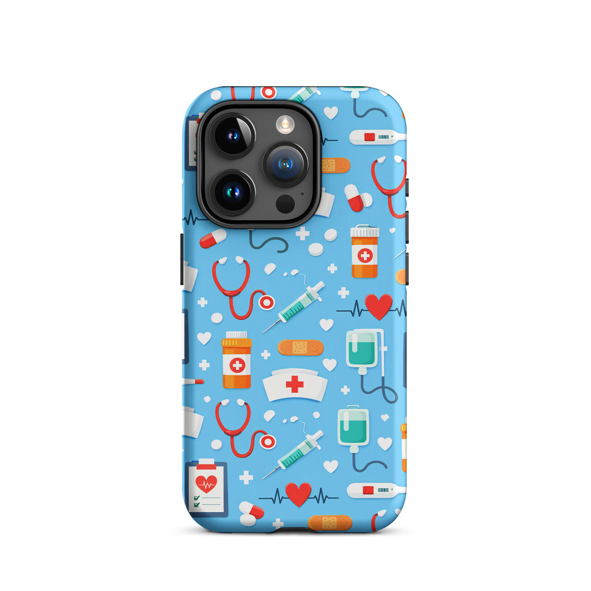 Phone Case for iPhone with Colorful Medical Care Design