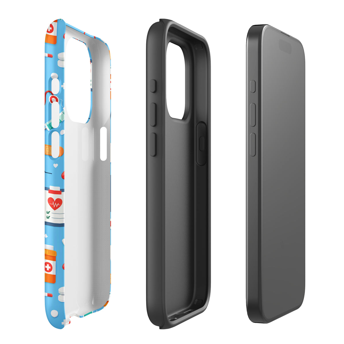 Phone Case for iPhone with Colorful Medical Care Design