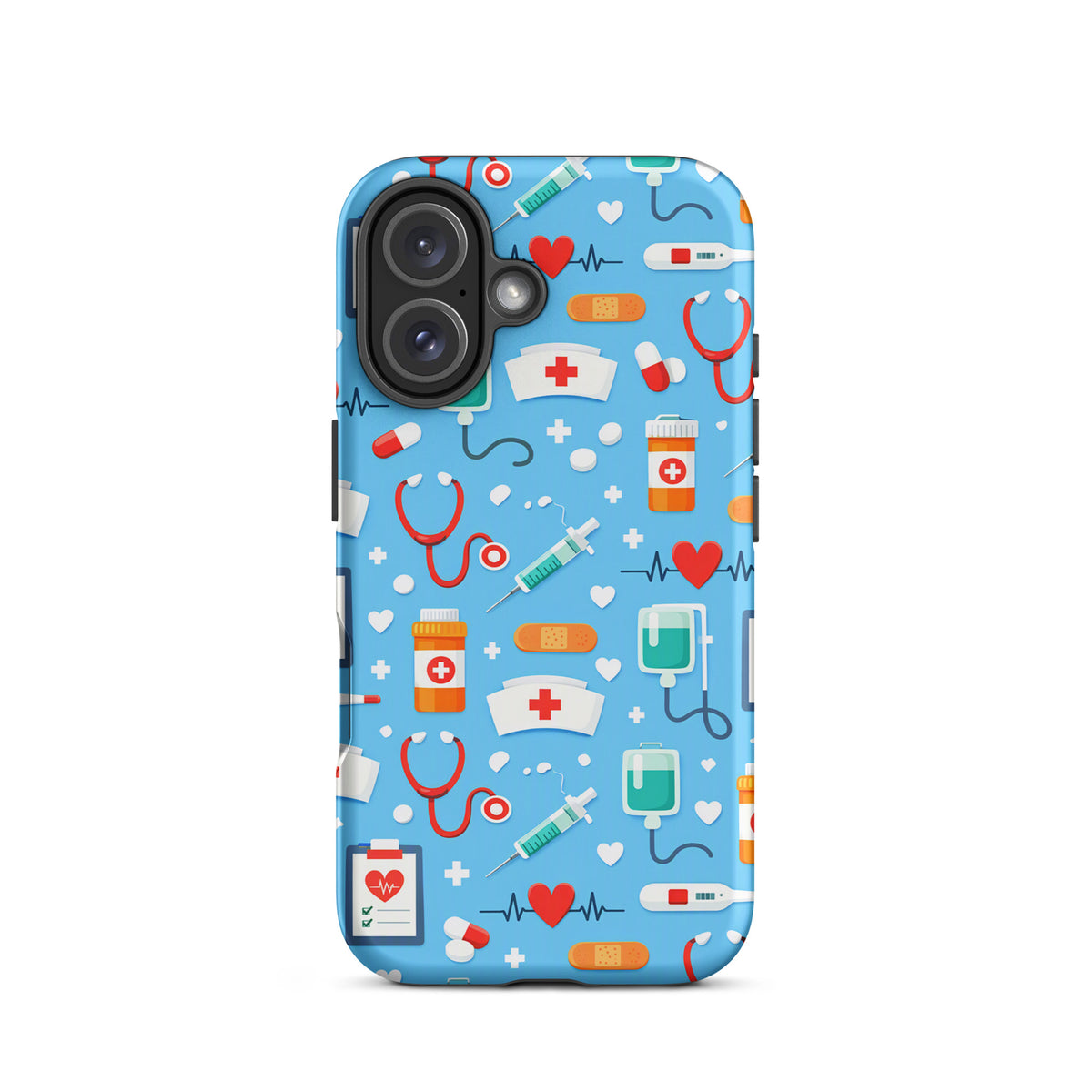 Phone Case for iPhone with Colorful Medical Care Design