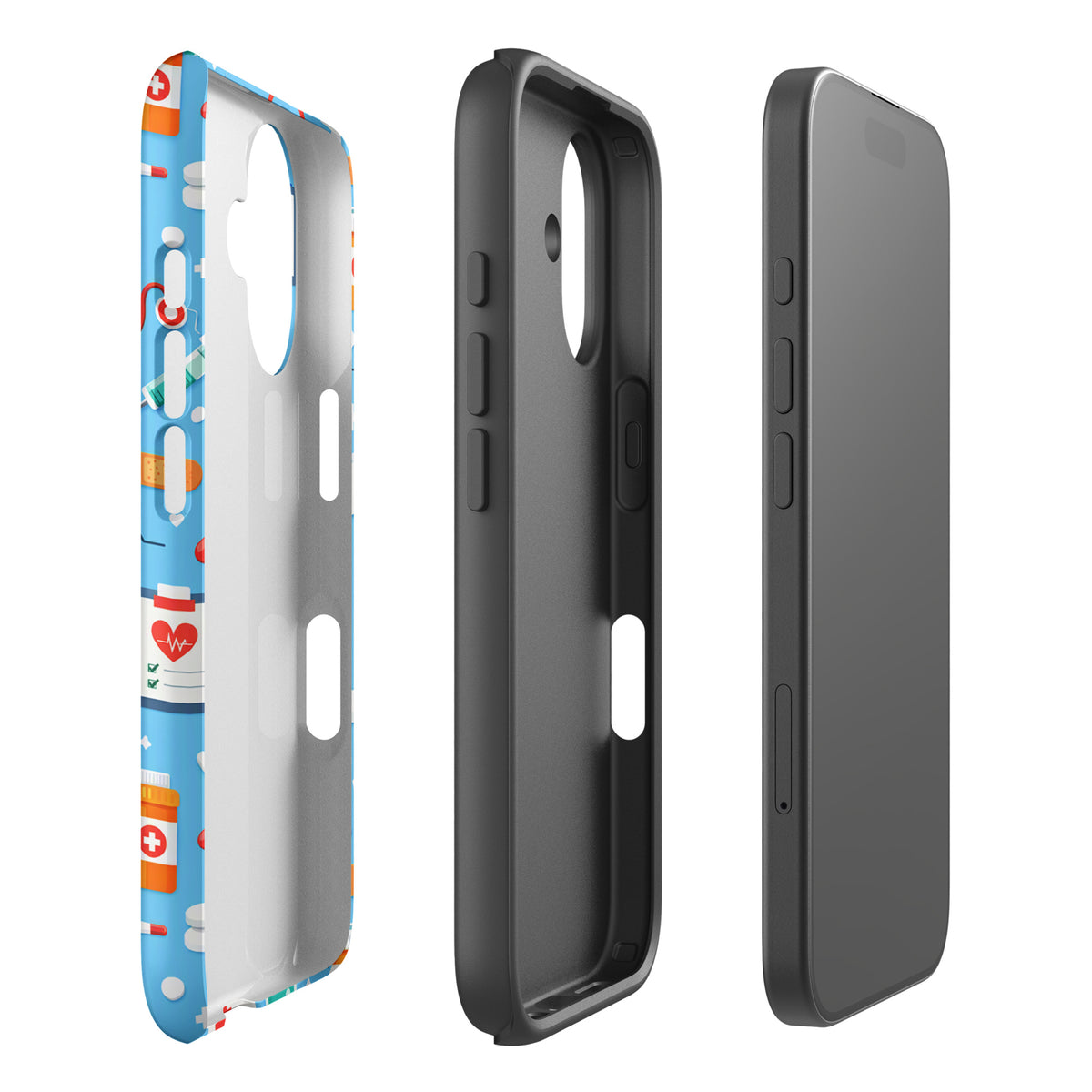 Phone Case for iPhone with Colorful Medical Care Design