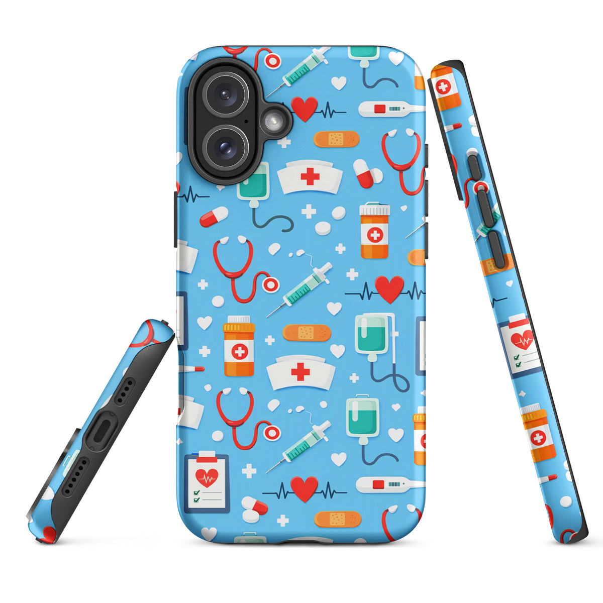 Phone Case for iPhone with Colorful Medical Care Design