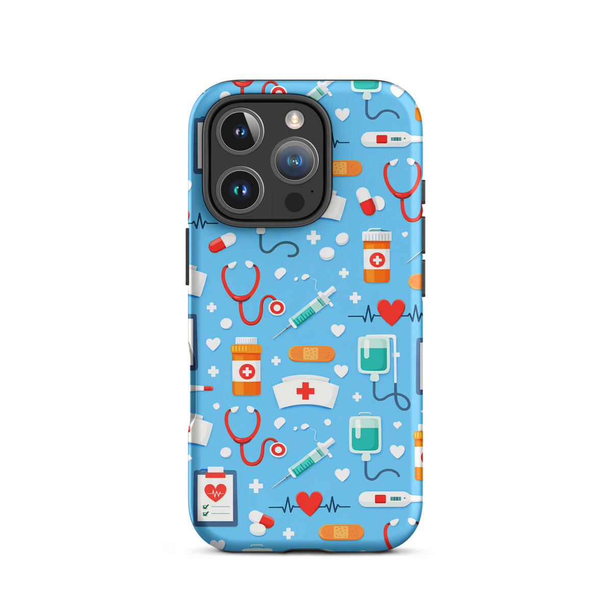 Phone Case for iPhone with Colorful Medical Care Design