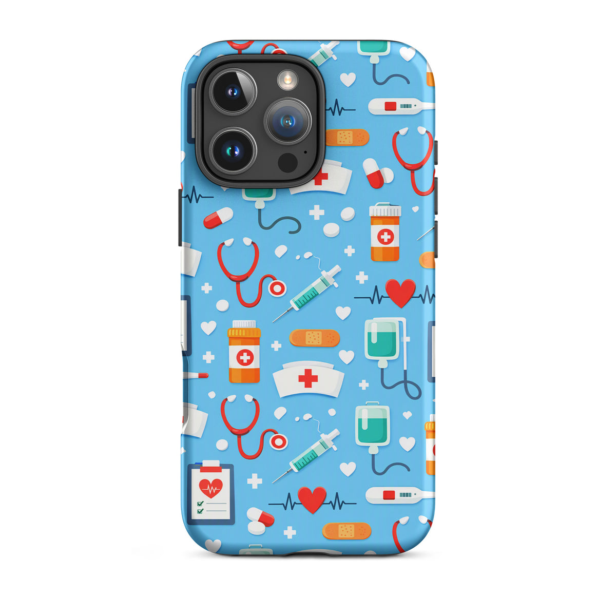 Phone Case for iPhone with Colorful Medical Care Design