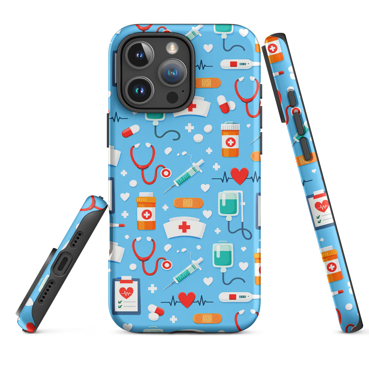 Phone Case for iPhone with Colorful Medical Care Design