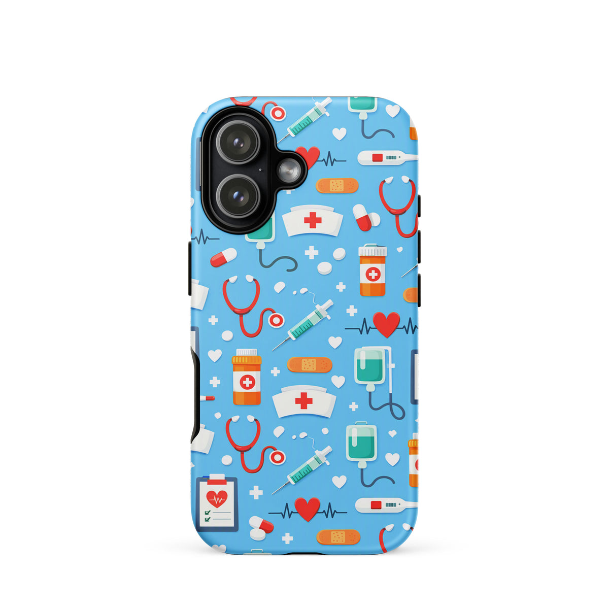 Phone Case for iPhone with Colorful Medical Care Design