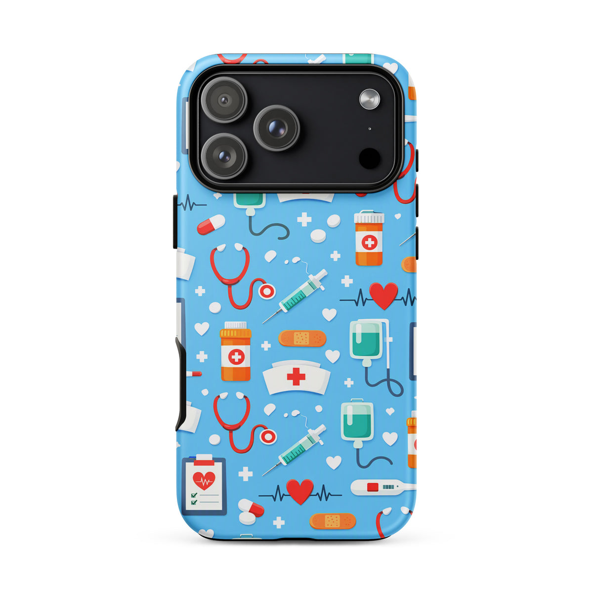 Phone Case for iPhone with Colorful Medical Care Design