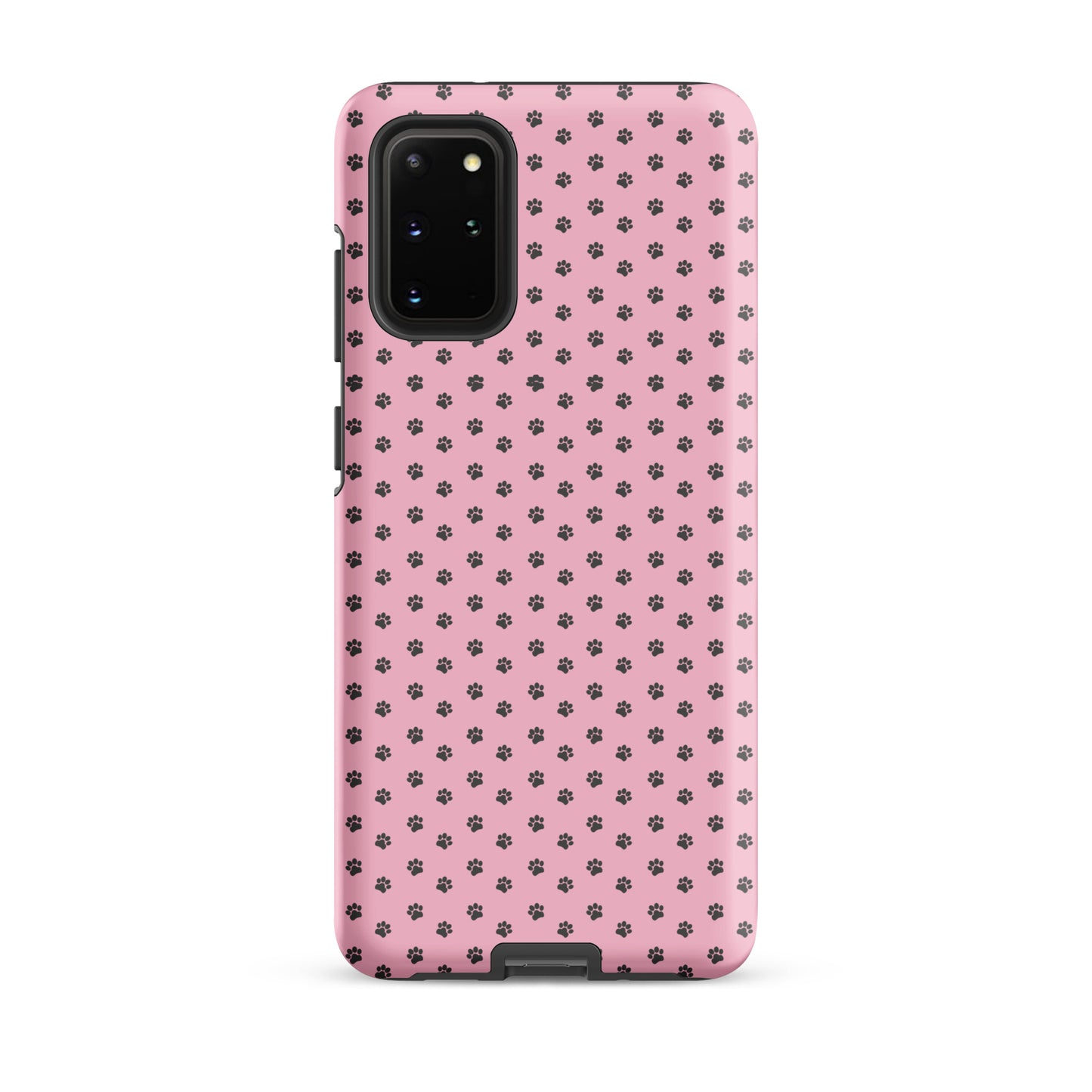 Phone Case Samsung Galaxy with playful pink paw-print design, perfect for pet lovers seeking charming and durable protection.