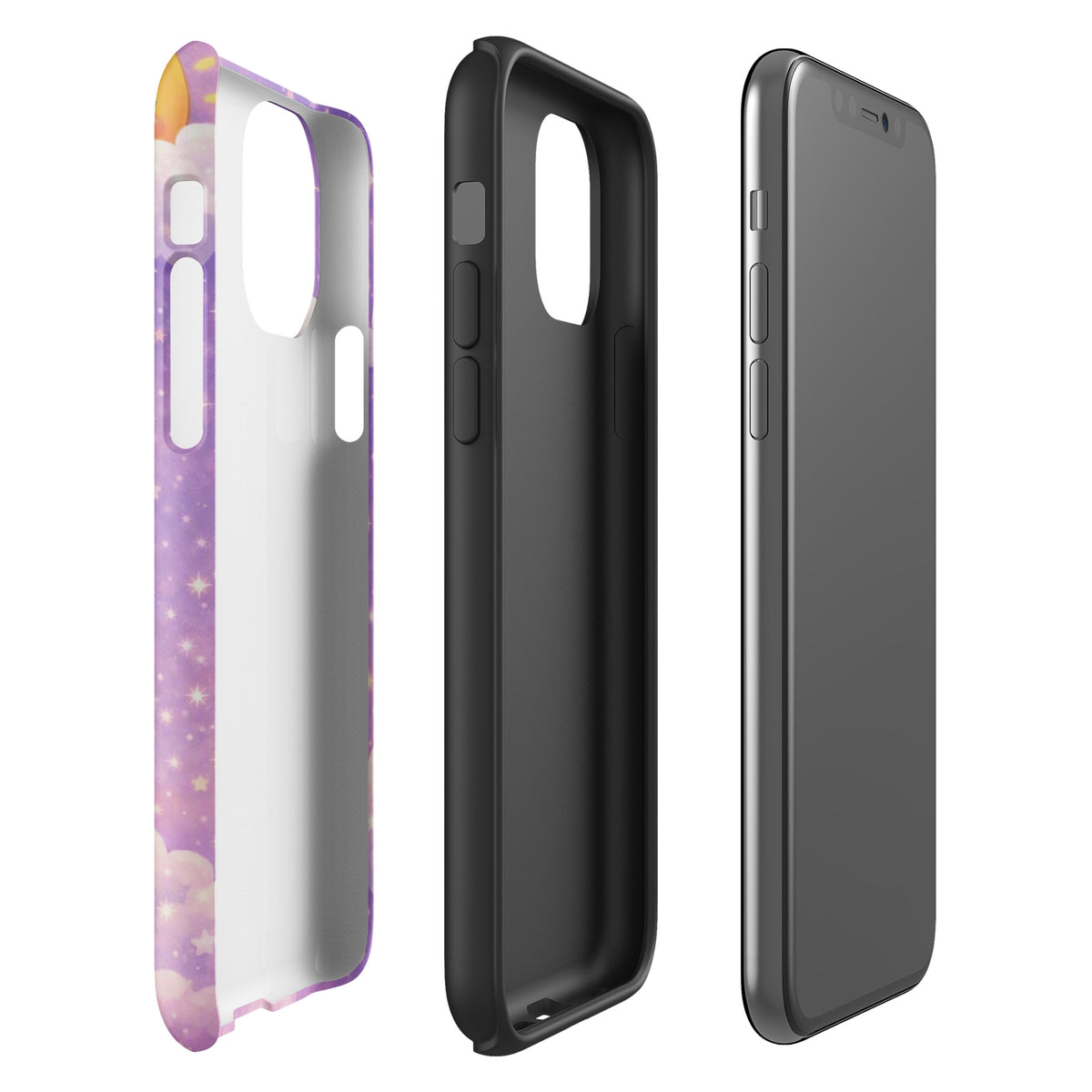 Cute bunny moon design Phone Case for iPhone with durable protection and dreamy artwork, ideal for charm and comfort lovers.