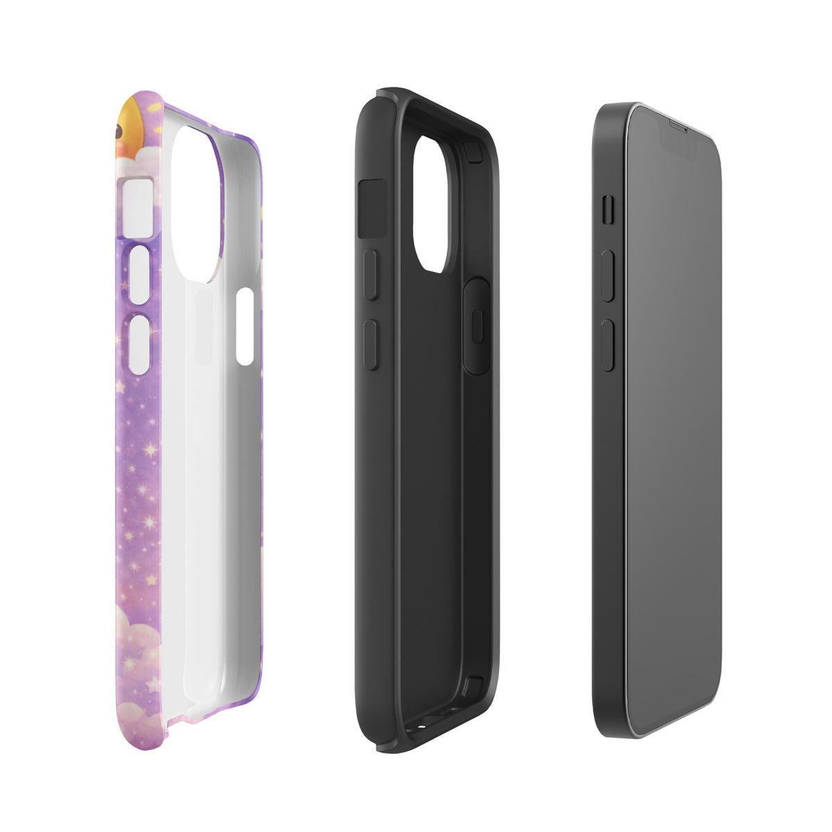 Phone Case for iPhone with dreamy bunny moon design, showing protective features and charming artwork.